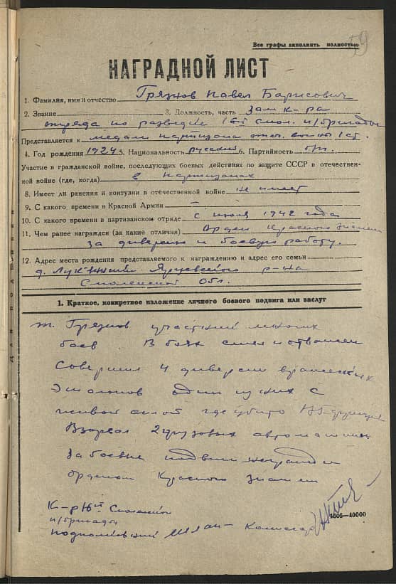 Грязнов Павел Борисович Документ 1