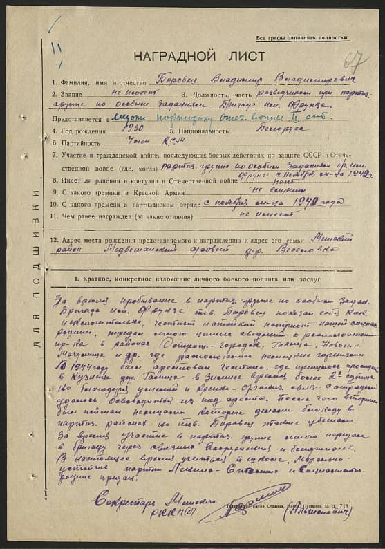 Боровец Владимир Владимирович Документ 1