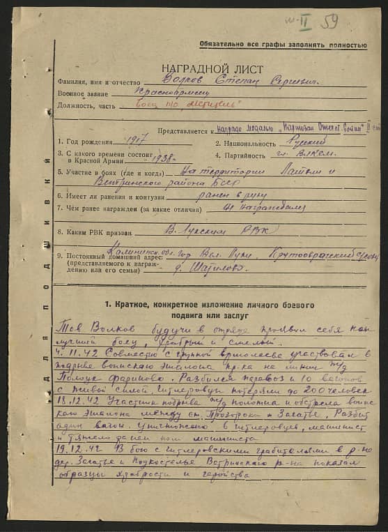 Волков Степан Сергеевич Документ 1