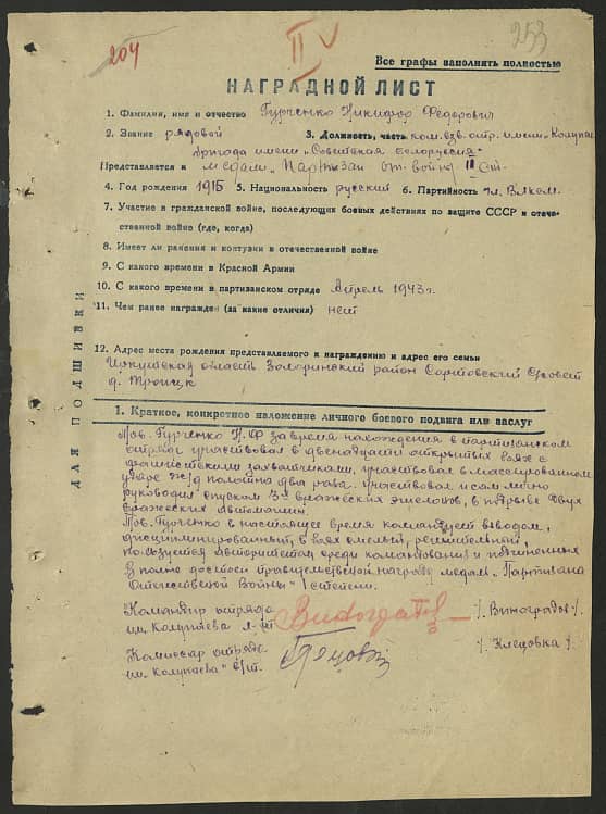 Гурченко Никифор Федорович Документ 1