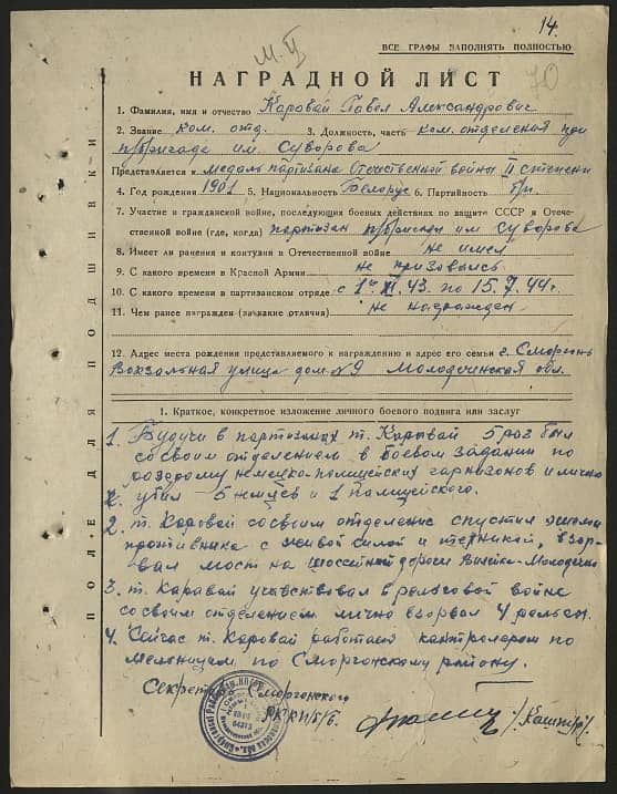 Коровай Павел Александрович Документ 1