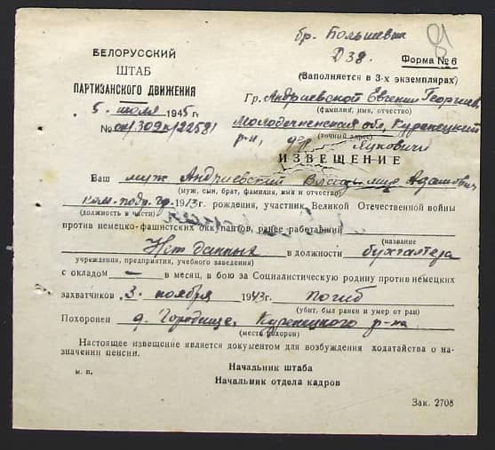 Андриевский Владимир Адамович Документ 1