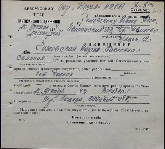 Чижевская Мария Павловна Документ 1