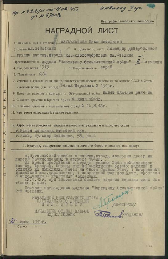 Пугачевский Илья Иосифович Документ 1