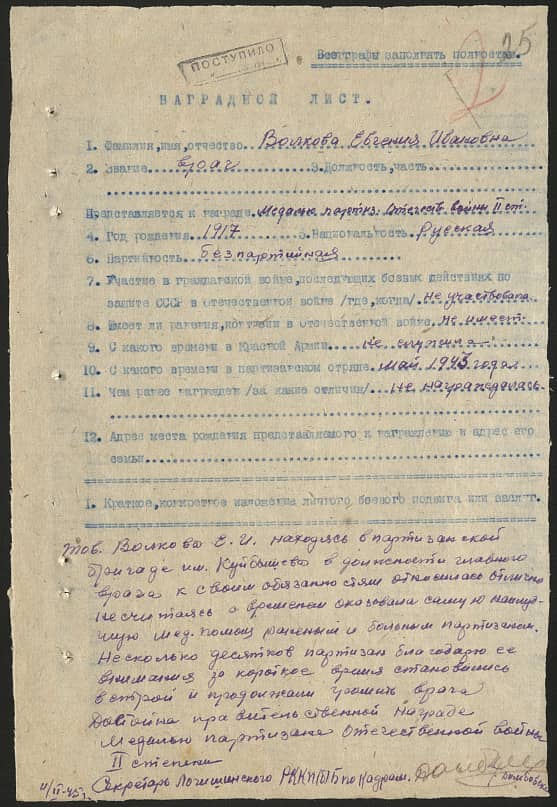 Волкова Евгения Ивановна Документ 1