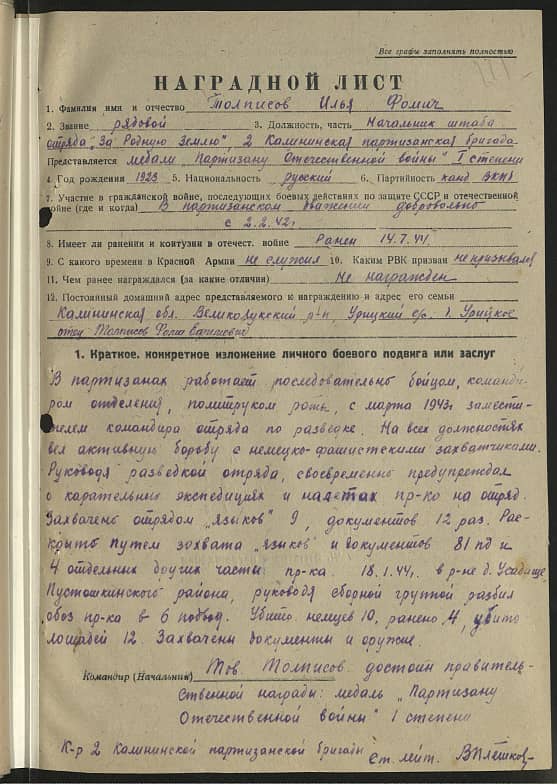 Толписов Илья Фомич Документ 1