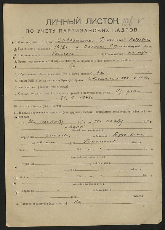  Савостеенко Григорий Петрович Документ 1